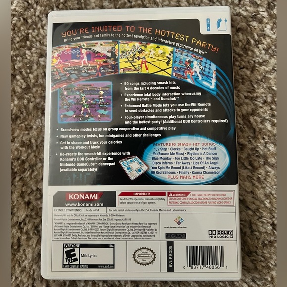 Dance Dance Revolution Hottest Party Wii Game - Picture 3 of 3